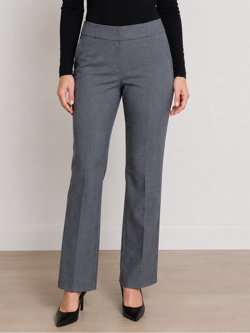 NWT Stitch Fix Liverpool Penni Bootcut Trousers Gray‎ 14/32 Workwear Office Work